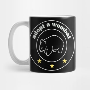 Adopt a wombat, a message to save endangered species Mug